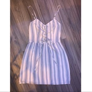 Striped spaghetti strapped summer dress